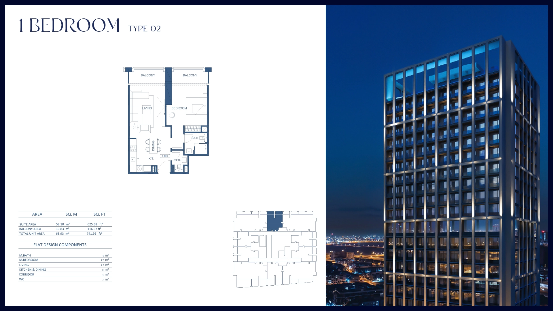 1 BR - Type A